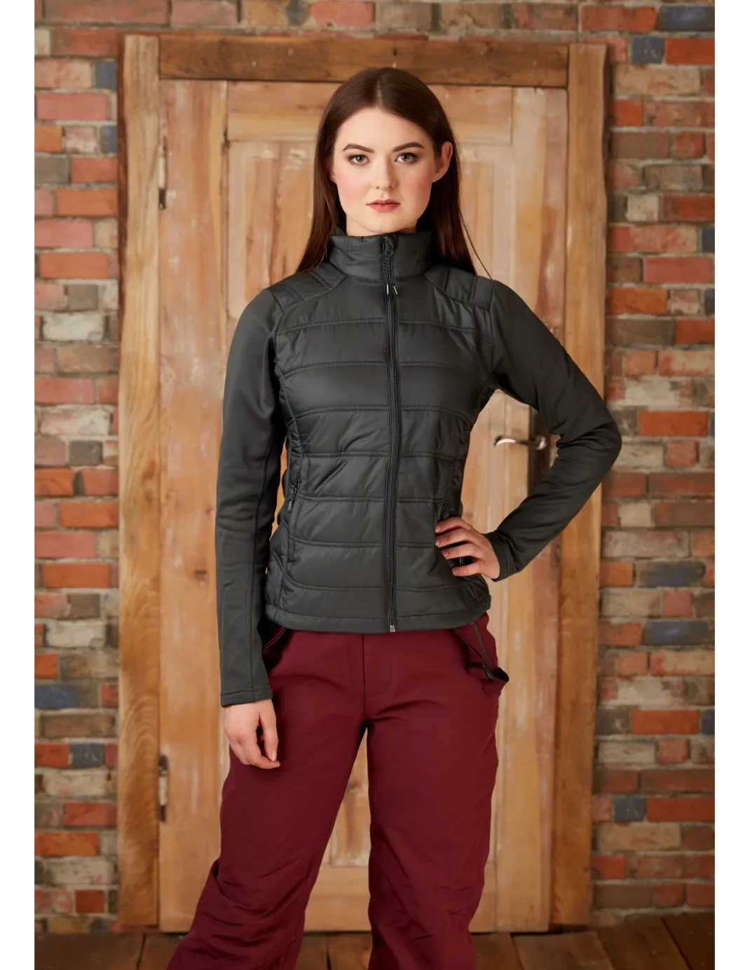Bluza hybrydowa damska Tenson Zoya, czarna