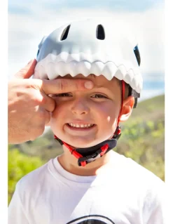 Kask rowerowy Crazy Safety 3D Shark LED