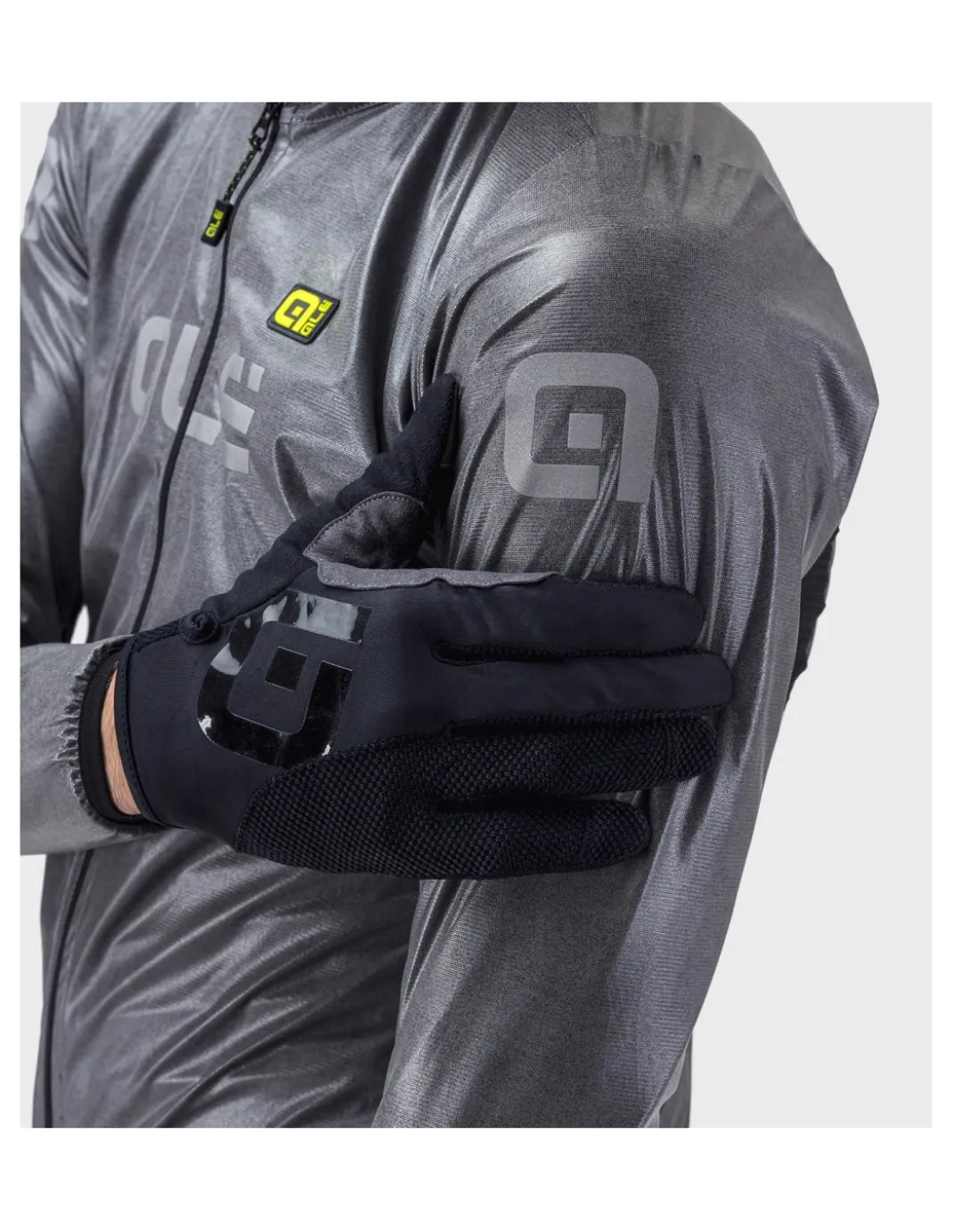 Kurtka rowerowa męska Alé Cycling Klimatik Guscio Black Reflective