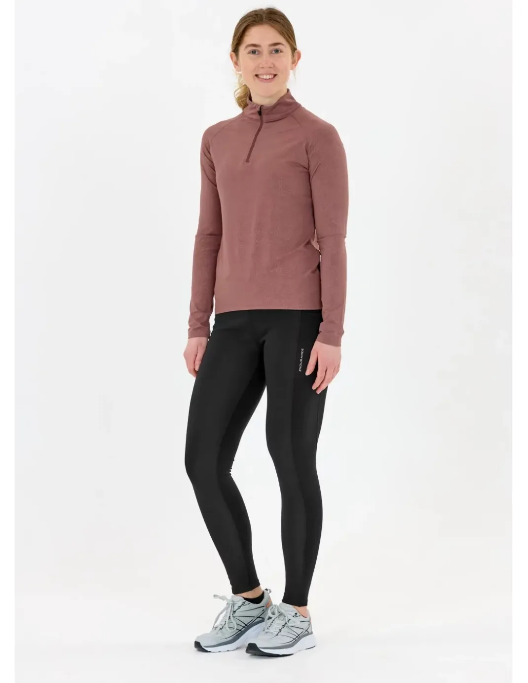 Legginsy do biegania damskie Endurance Strong Windblock