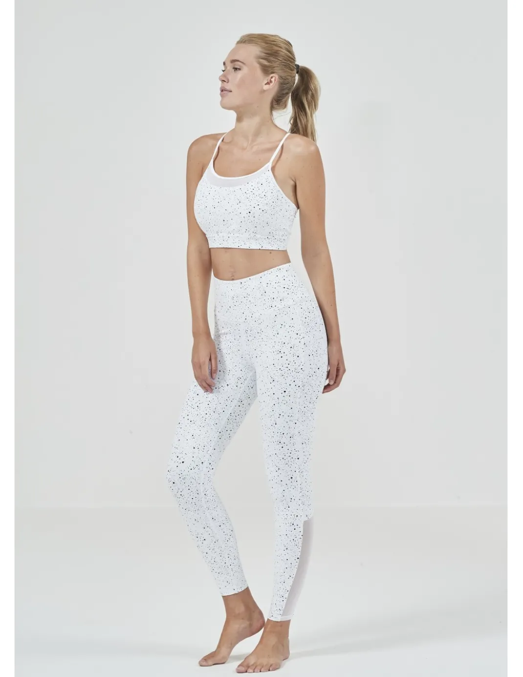 Legginsy treningowe damskie Athlecia Amouer Mesh Printed
